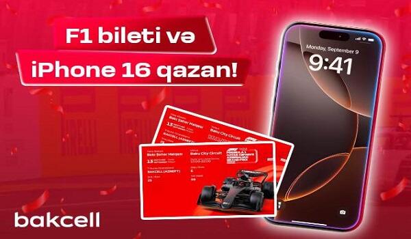 "Bakcell" dən "iPhone 16" qazanmaq şansı!