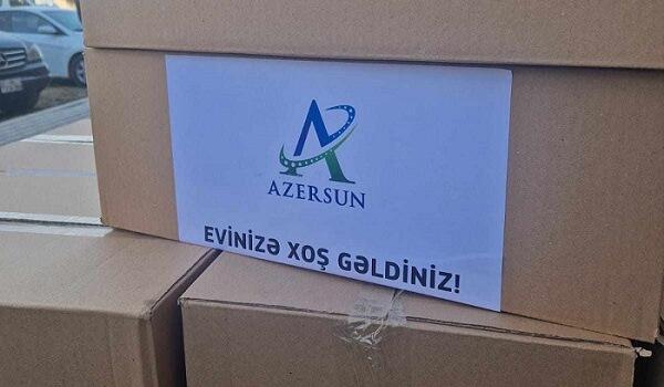 “Azərsun Holdinq” Cəbrayıla köçən ailələrə sovqat hədiyyə edib