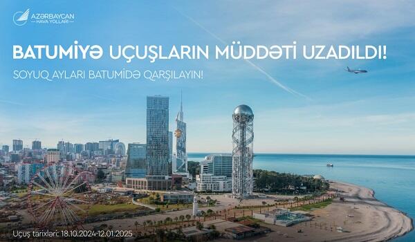 AZAL Batumiyə reyslərin müddətini uzadır