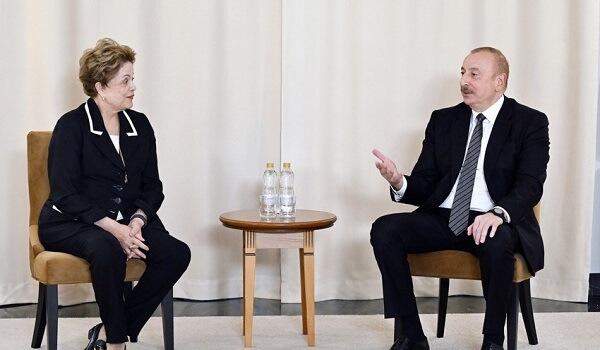 Ilham Aliyev met with Dilma Rousseff in Kazan