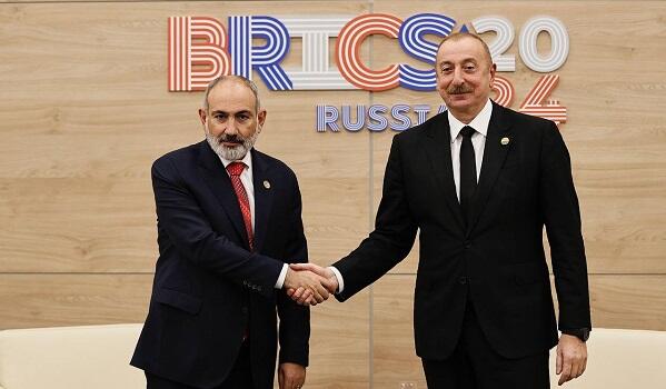 Aliyev and Pashinyan meet at BRICS summit -