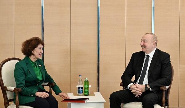 Ilham Aliyev met with the President of North Macedonia