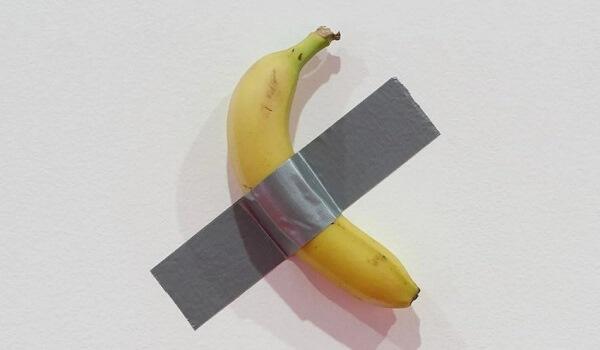 Duct-taped banana sells for 6.2m dollars in New York