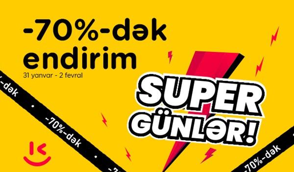 “Kontakt”ın “Super günlər”ində -70%-dək endirim - Yalnız 2 gün