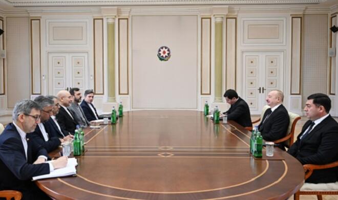 Ilham Aliyev meets Iran’s Parliament Speaker -