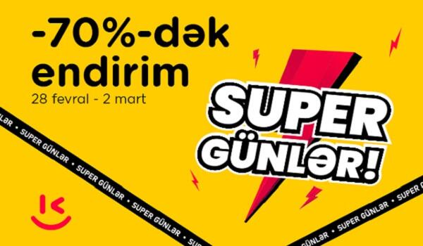 “Kontakt”ın “Super günlər”ində 70%-dək endirim – Yalnız 3 gün