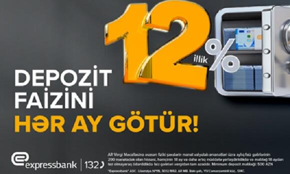 Əmanətinizə yüksək gəlir – illik 12%