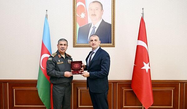 Azerbaijan Defense Minister meets with the CEO of Baykar