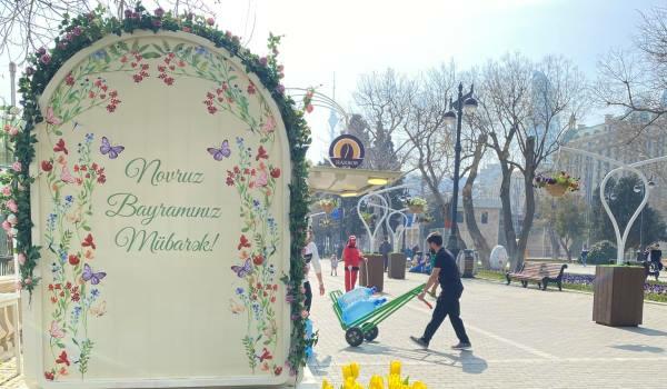 Bakı Bulvarı Novruz bayramına belə hazırlaşıb - Foto