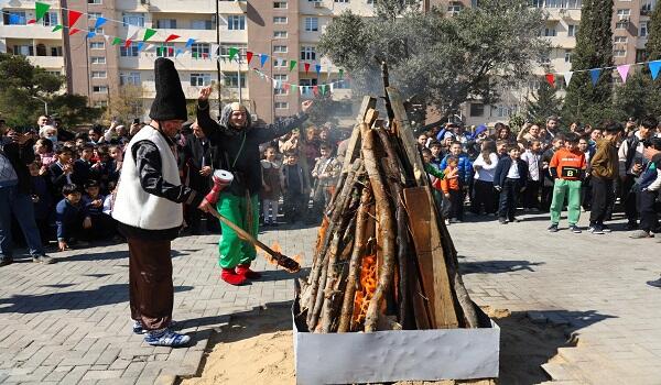 Abad məhəllədə Novruz şənliyi qeyd edildi - Foto