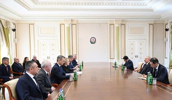 President Ilham Aliyev receives Valentina Matviyenko