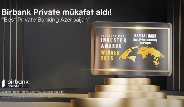 "Birbank Private" mükafata layiq görüldü