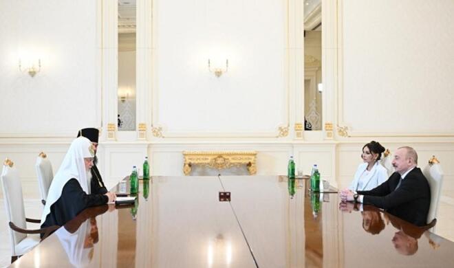 İlham Əliyev Bütün Rusiyanın Patriarxı ilə görüşdü