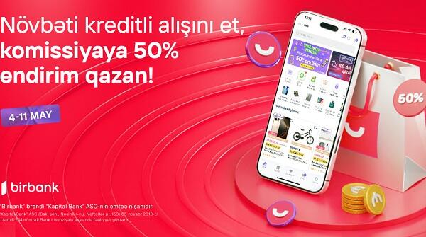 Umico kredit xətti ilə alış-verişə 50% komissiya endirimi