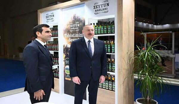 Ölkə başçısı “Azərsun Holdinq” stendini ziyarət etdi