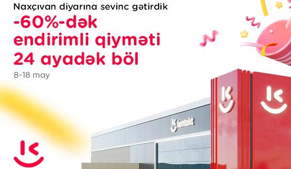 “Kontakt” Naxçıvan mağazasının açılışını Aygün Kazımova ilə etdi