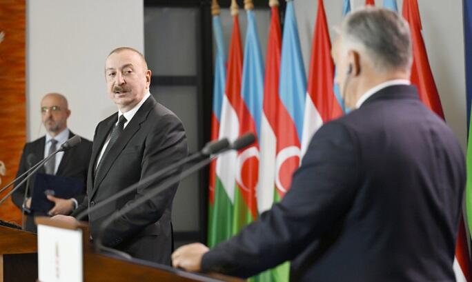 Əliyevlə Orban mətbuata birgə bəyanatla çıxış etdi - Foto