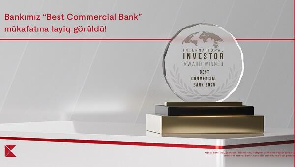 “Kapital Bank” daha bir mükafata layiq görüldü