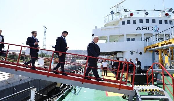 Sibiqa "Suraxanı" gəmi-muzeyini ziyarət etdi - Foto