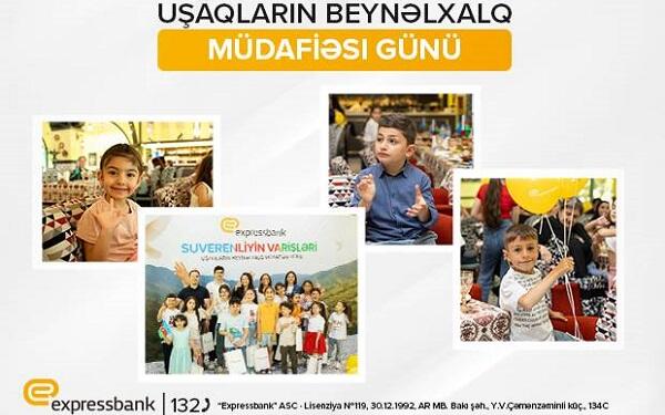 Expressbank müharibə iştirakçılarının övladları üçün tədbir keçirdi