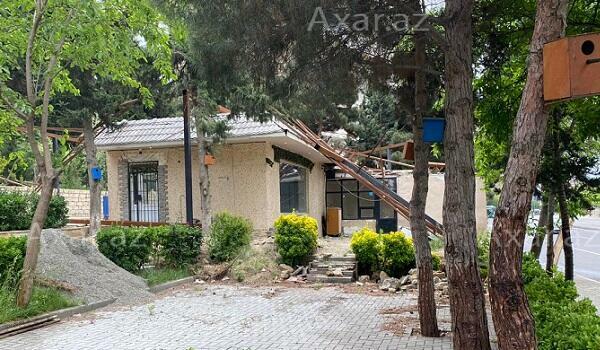 Bakıda bu obyekt 6 aydır nə sökülür, nə bərpa edilir - Foto