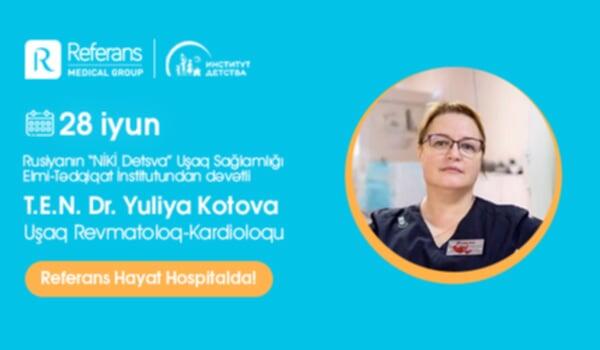 Yuliya Kotova Bakıda pasiyent qəbul edəcək