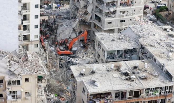 İran İsrailin bu şəhərini bombaladı: azı 35 yaralı var - Video