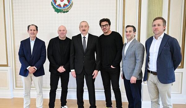 President Ilham Aliyev received UFC President -