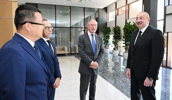 Prezident Mingəçevirdə Elektrik Stansiyasının açılışında... - Foto