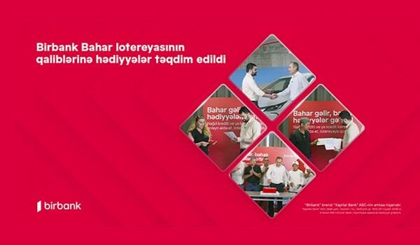 "Birbank Bahar" lotereyasının qaliblərinə hədiyyələr təqdim olundu
