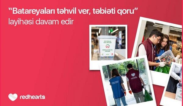 Bu layihə çərçivəsində 96 kq işlənmiş batareya təhvil verildi