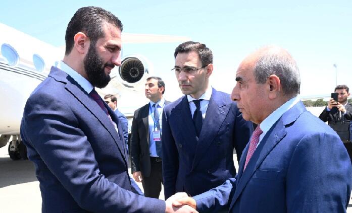 Suriya prezidenti Azərbaycana gəldi - Foto