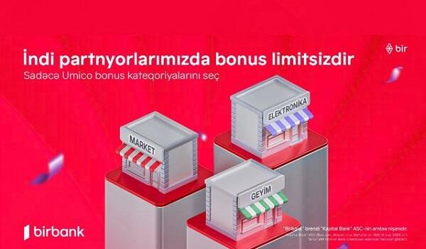 “Birbank” kartlarında limitsiz bonuslarla daha çox qazanmaq imkanı