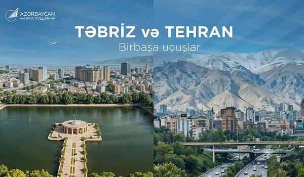 Bakıdan Tehran və Təbrizə uçuşlara başlanılır - Rəsmi
