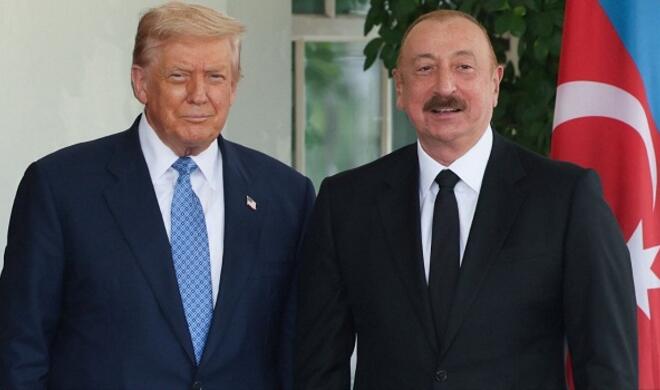 İlham Əliyevlə Trampın görüşü başladı