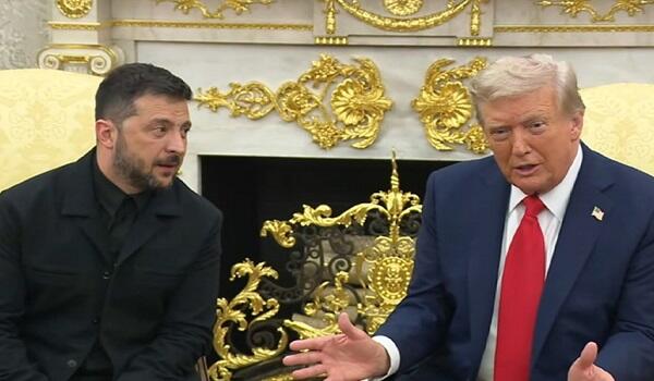 Zelenski Trampla görüşünə zarafatla başladı