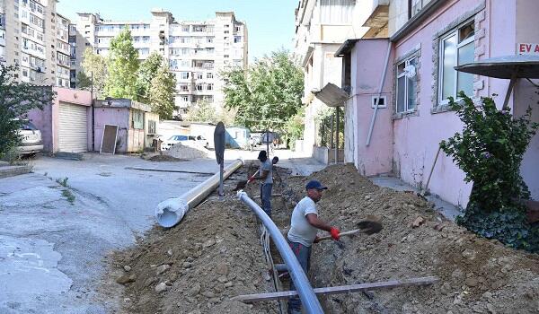 Yasamalda su təchizatı yaxşılaşdırılır - Foto