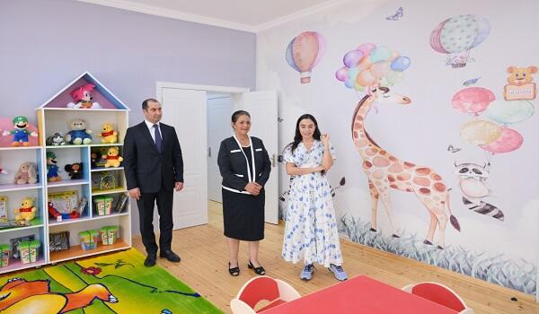 Leyla Əliyeva körpələr evinin açılışında iştirak etdi