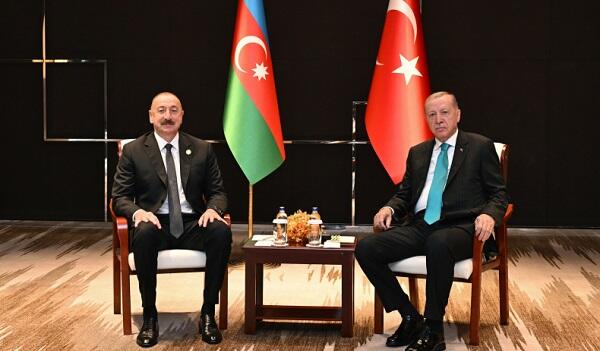 İlham Əliyev Çində Ərdoğanla görüşdü - Foto