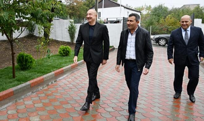 Ilham Aliyev visited Hadrut settlement in Khojavend -