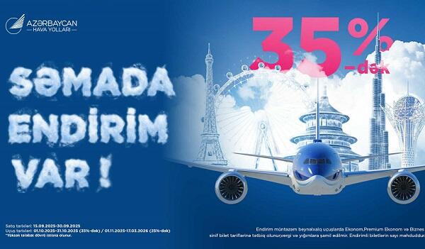 AZAL turizm gününə özəl endirim kampaniyası elan edir