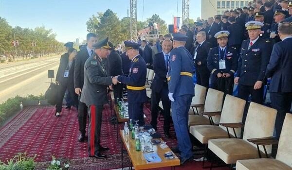 Kərim Vəliyev Belqraddakı hərbi paradda - Foto